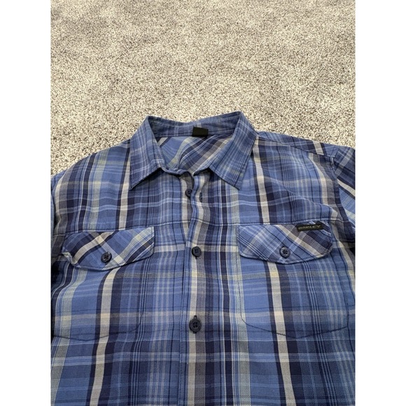 Oakley Shirt Mens Size Medium Blue Plaid Long Sleeve Button Up 2 Shirt‎ Bundle - Picture 5 of 9